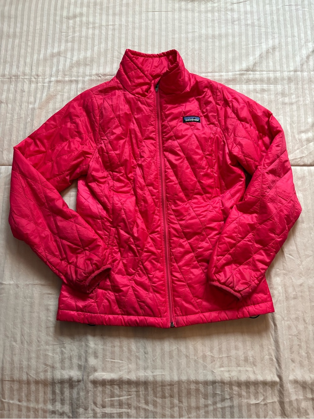 Youth Kids Patagonia Nano Puff Quilted Insulated Puffer Jacket Size 14 XL Pink